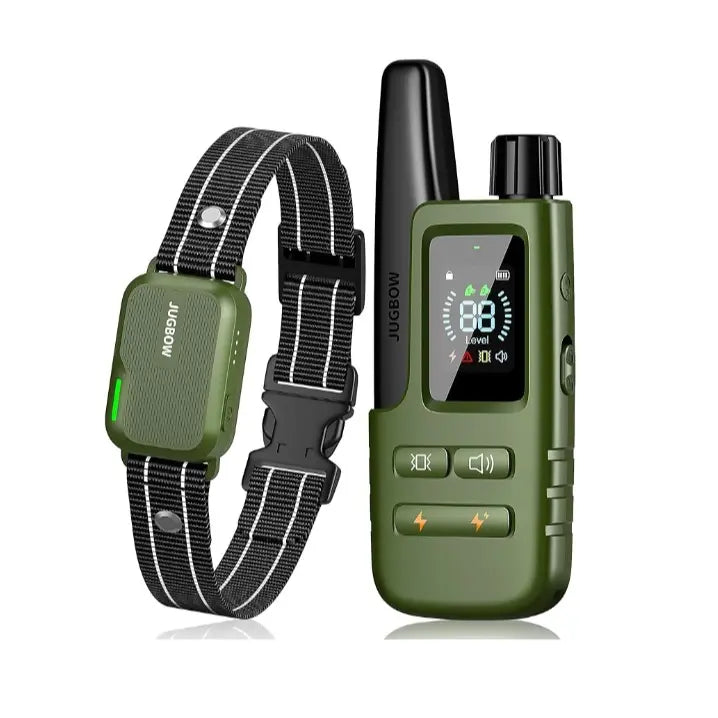 JUGBOW Dog Training Collar 4500FT Dog Training Behavior Aid, Remote IPX8 Waterproof with 4 Training Modes, Outdoor Rechargeable E-Collar DT61 #Summervibes #petlovers