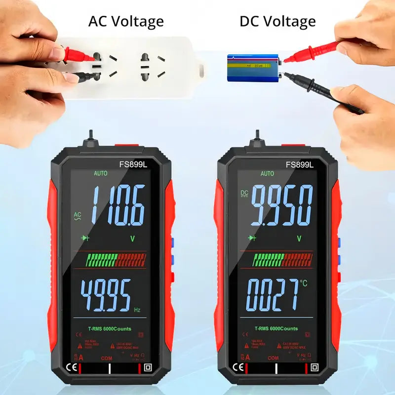 True RMS Digital Multimeter 6000 Count Auto Ranging Voltage Tester for Home Auto Electrical