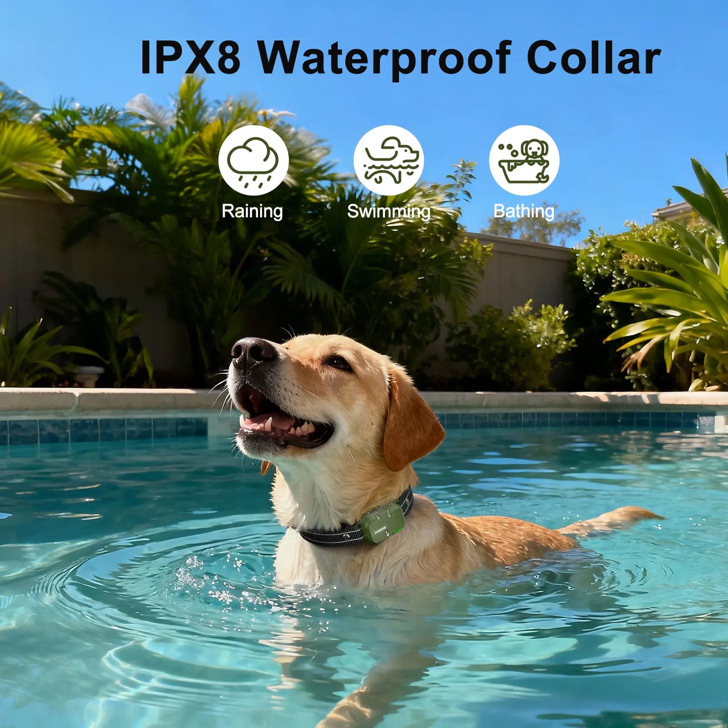 JUGBOW Dog Training Collar 4500FT Dog Training Behavior Aid, Remote IPX8 Waterproof with 4 Training Modes, Outdoor Rechargeable E-Collar DT61 #Summervibes #petlovers